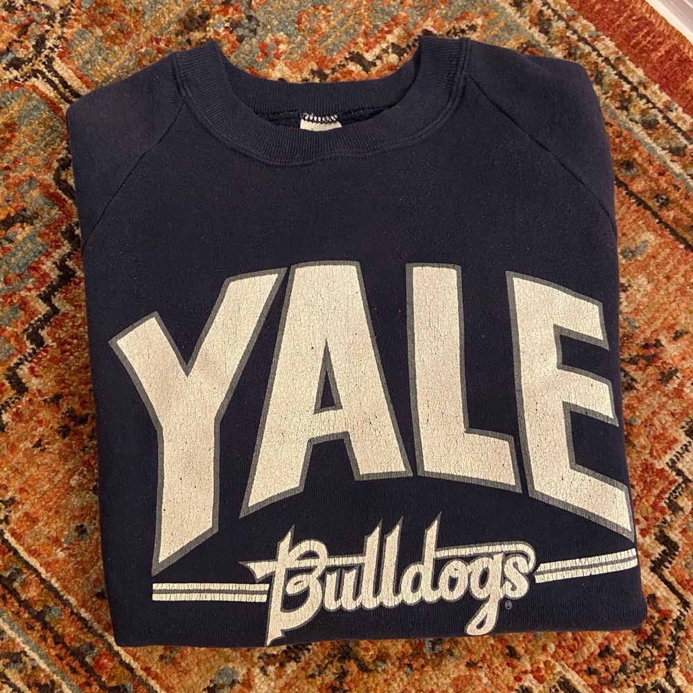 Vintage Yale University crew neck sweater